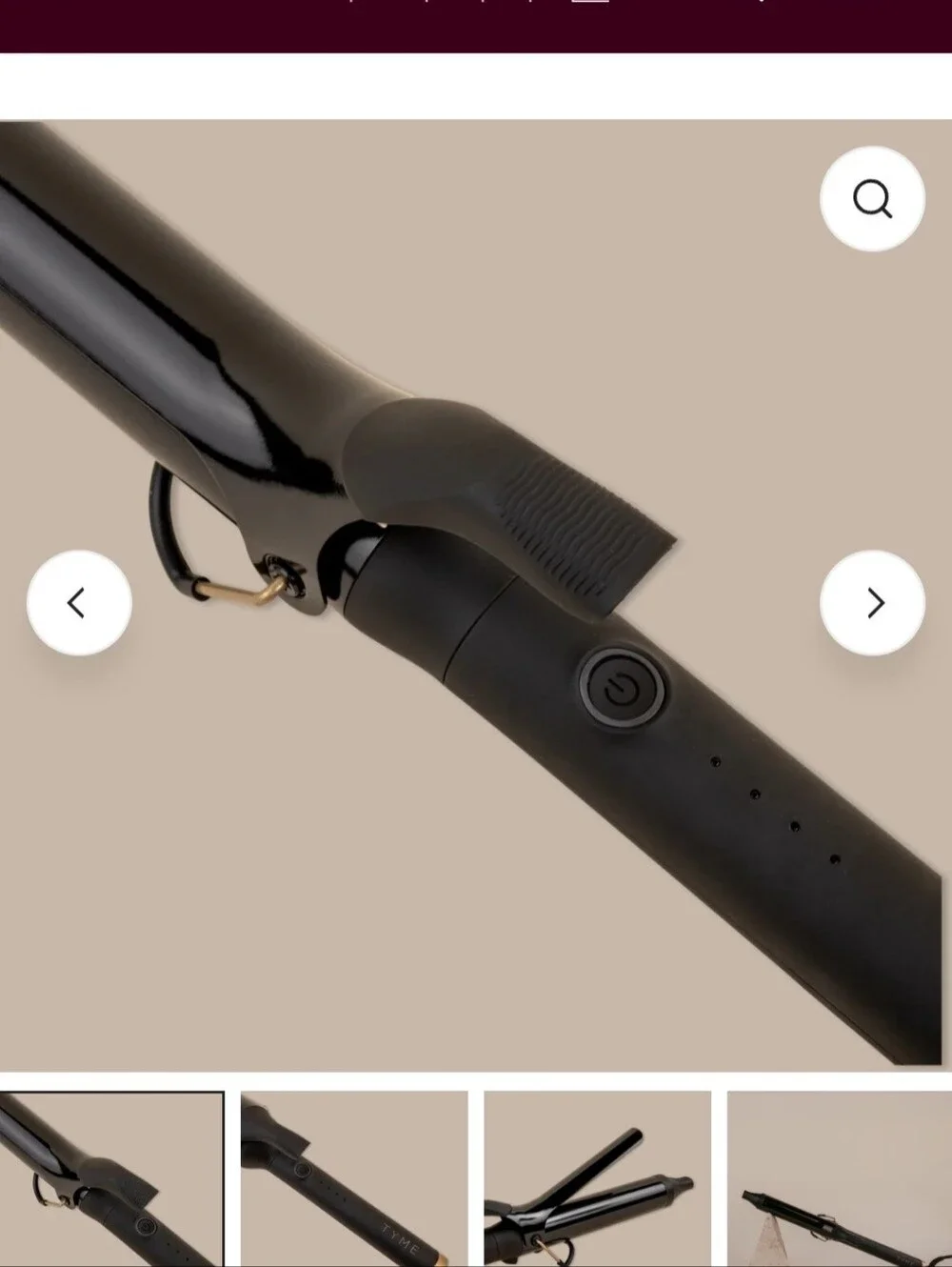 Tyme 1.25 Ceramic Curling Iron